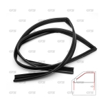 ยางร่องกระจก ประตูหน้า ข้างซ้าย 1 ชิ้น สีดำ สำหรับ Toyota Corolla Altis Limo ปี 2002-2006